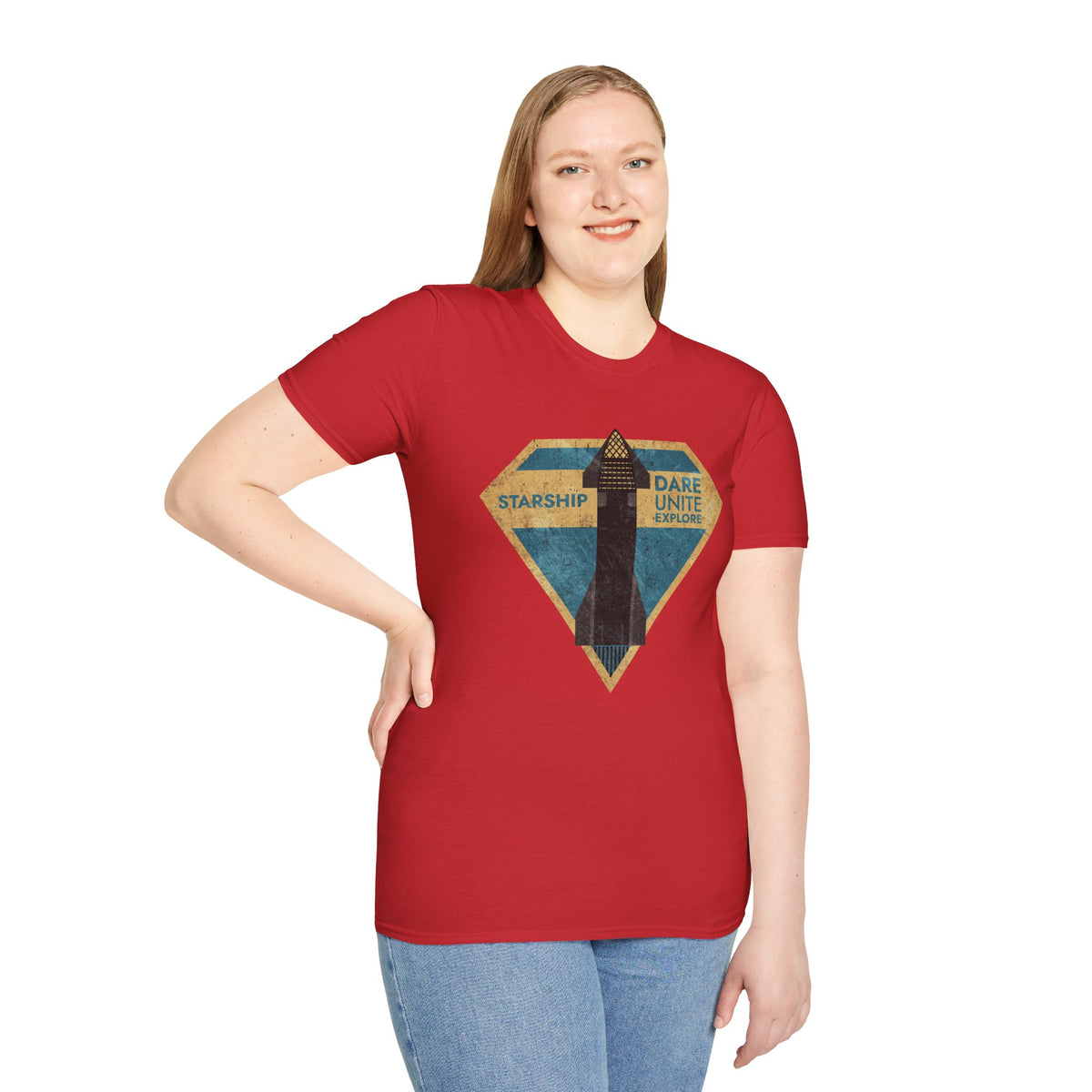 SpaceX-Starship: Dare. Unite. Explore. T-Shirt