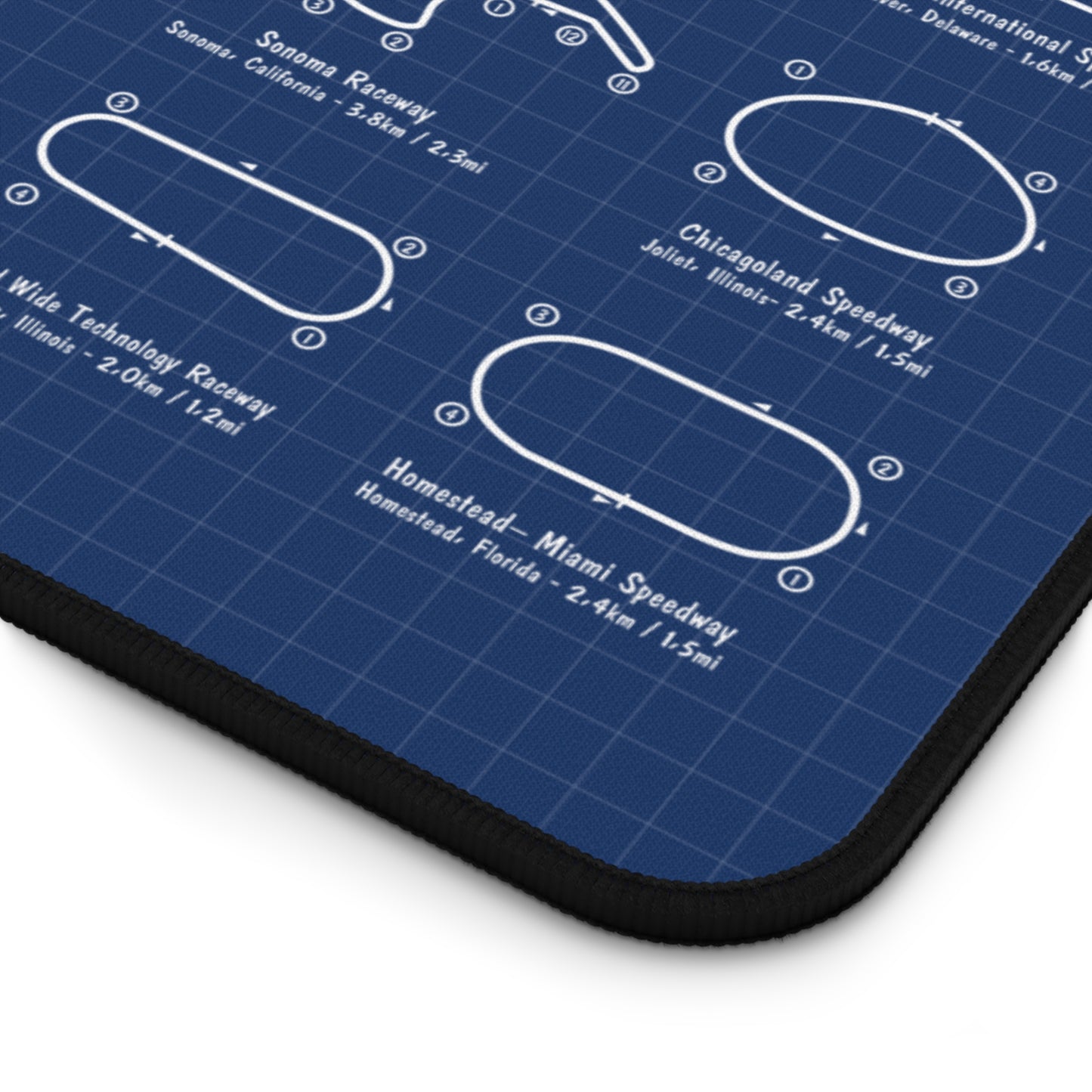 NASCAR Race Tracks Desk Mat