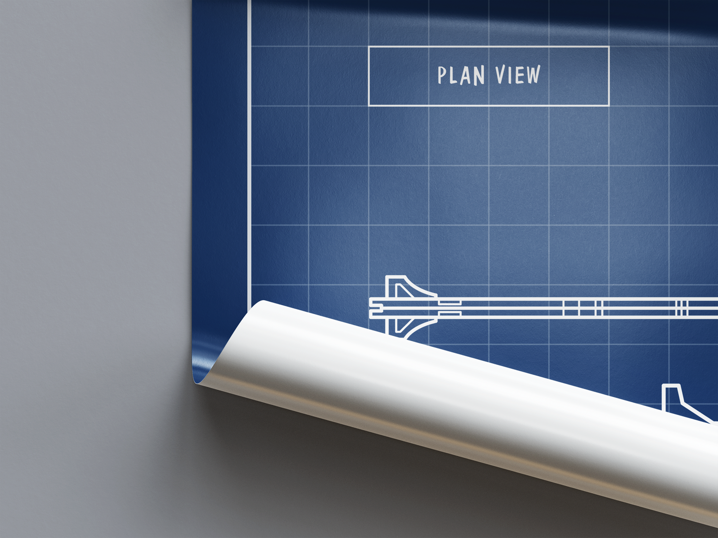 F-22 Raptor Blueprint Poster