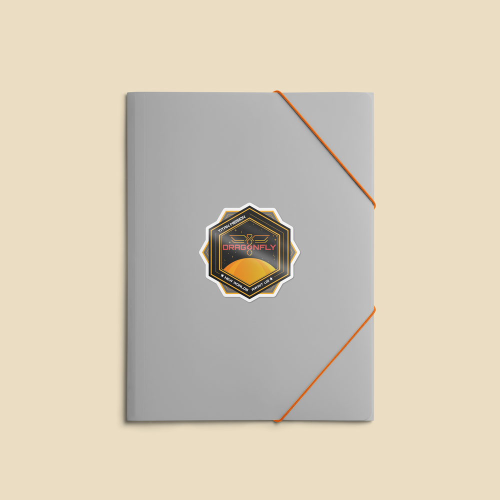 Dragonfly: Titan Mission. New Worlds Await - Sticker