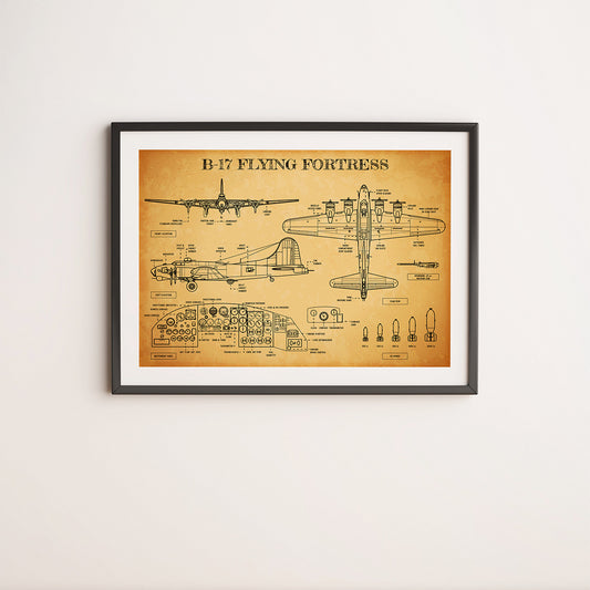 B-17 Flying Fortress Poster
