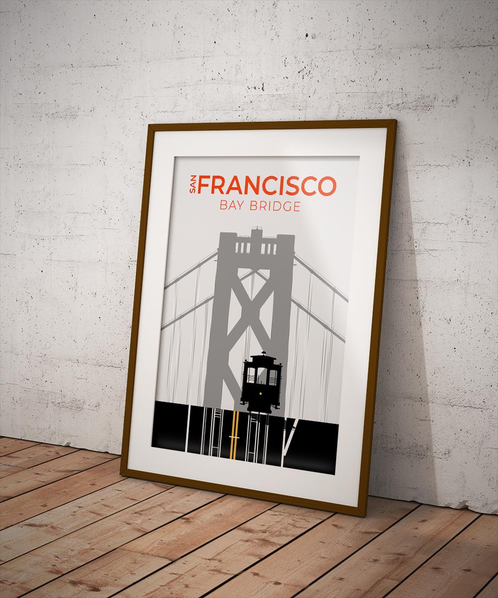 San Francisco Bay Bridge Poster