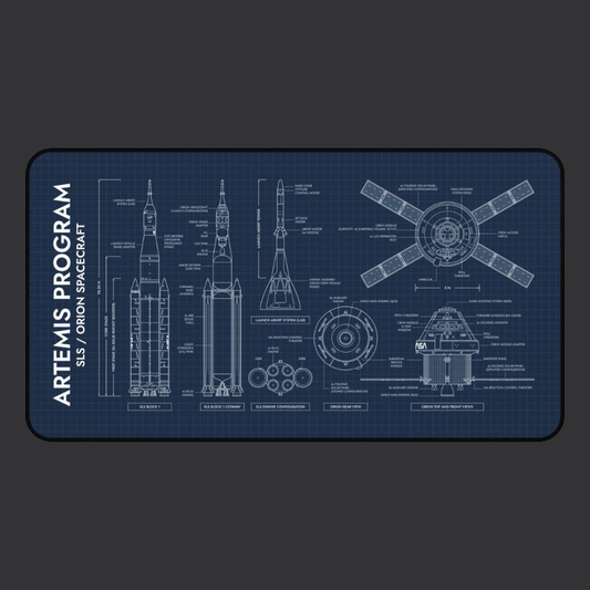 Artemis Program SLS and Orion Desk Mat