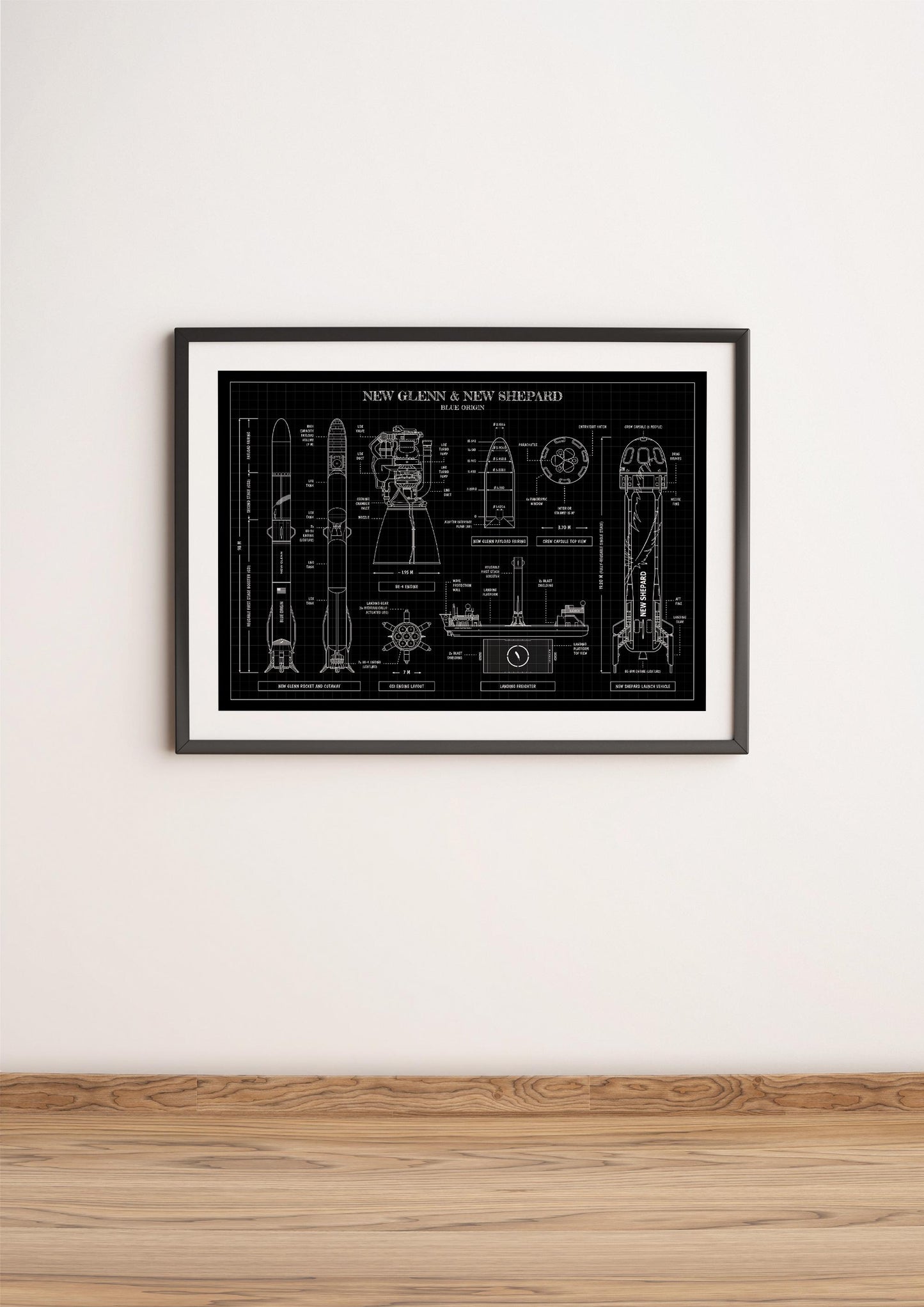 New Glenn New Shepard Poster