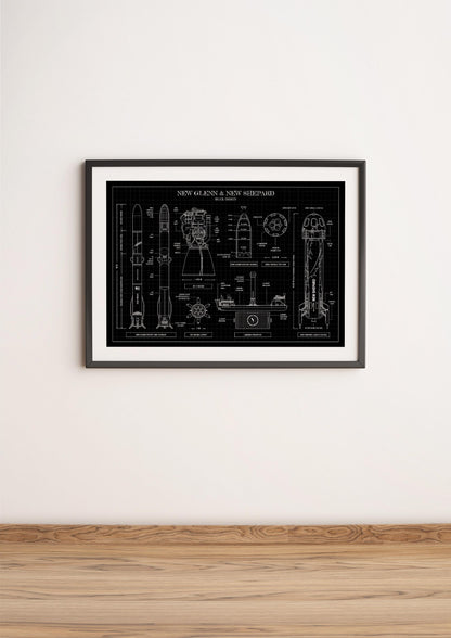 New Glenn New Shepard Poster