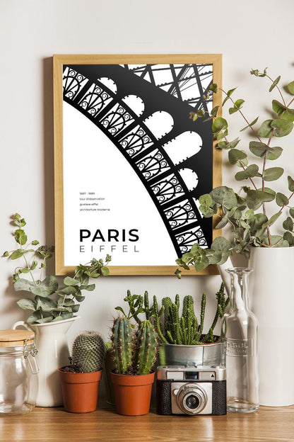 Paris Eiffel Tower Architecture Poster