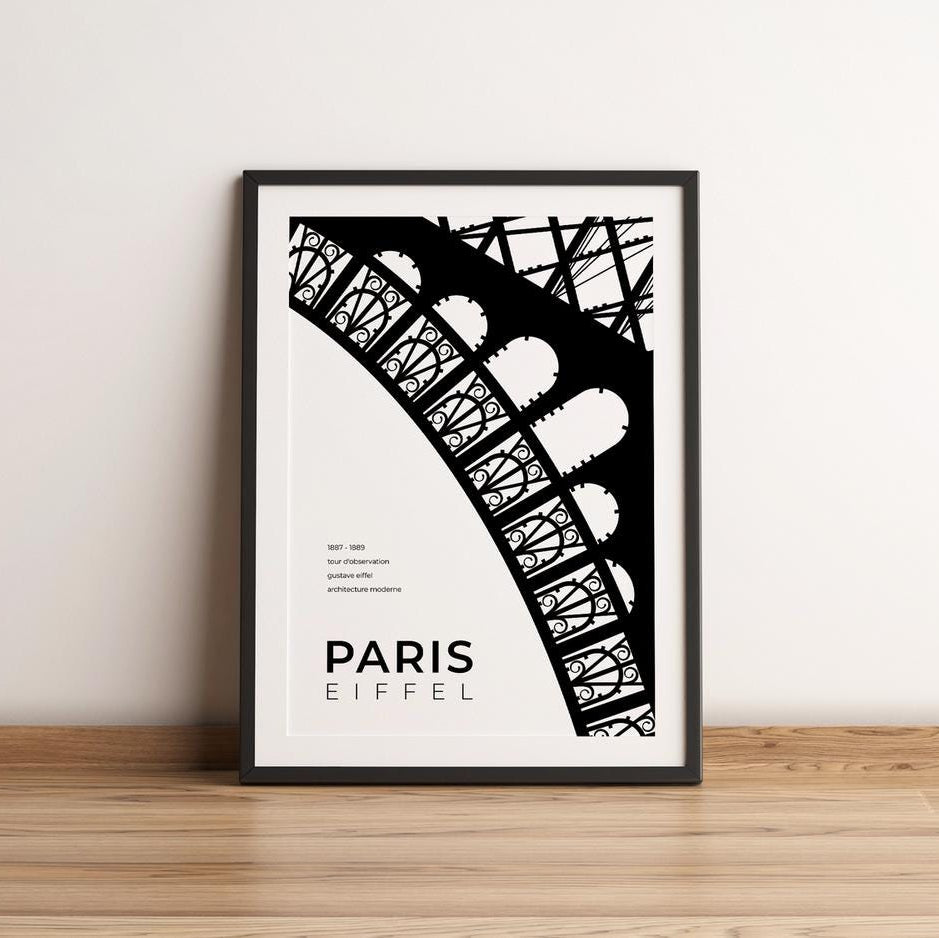 Paris Eiffel Tower Architecture Poster
