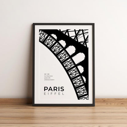Paris Eiffel Tower Architecture Poster
