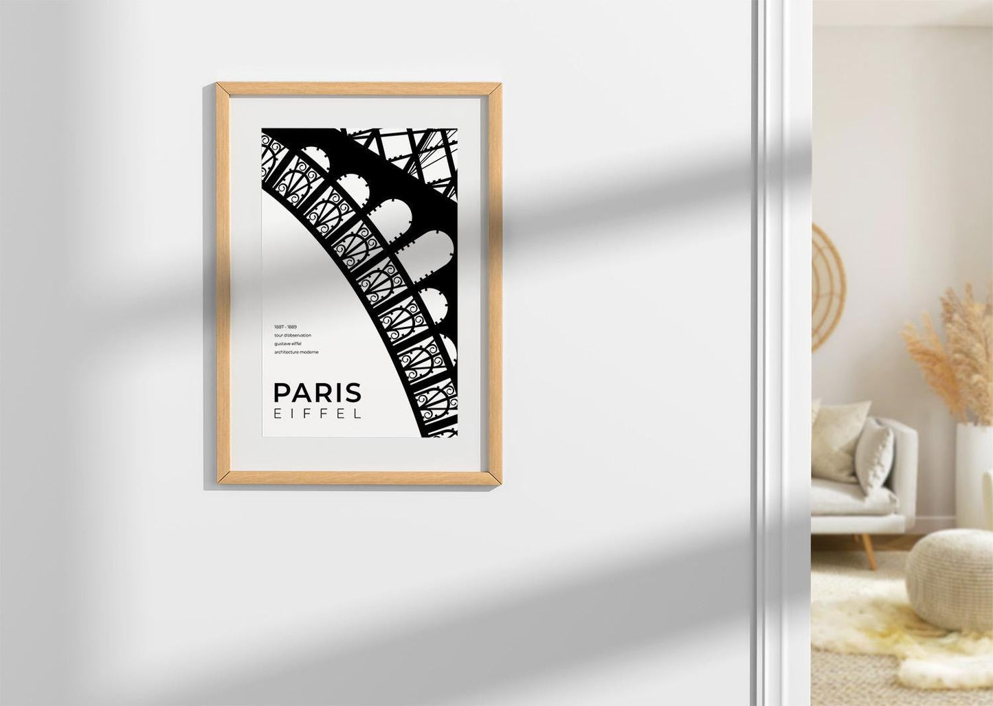 Paris Eiffel Tower Architecture Poster
