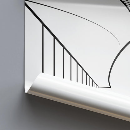 Helsinki Oodi Architecture Poster