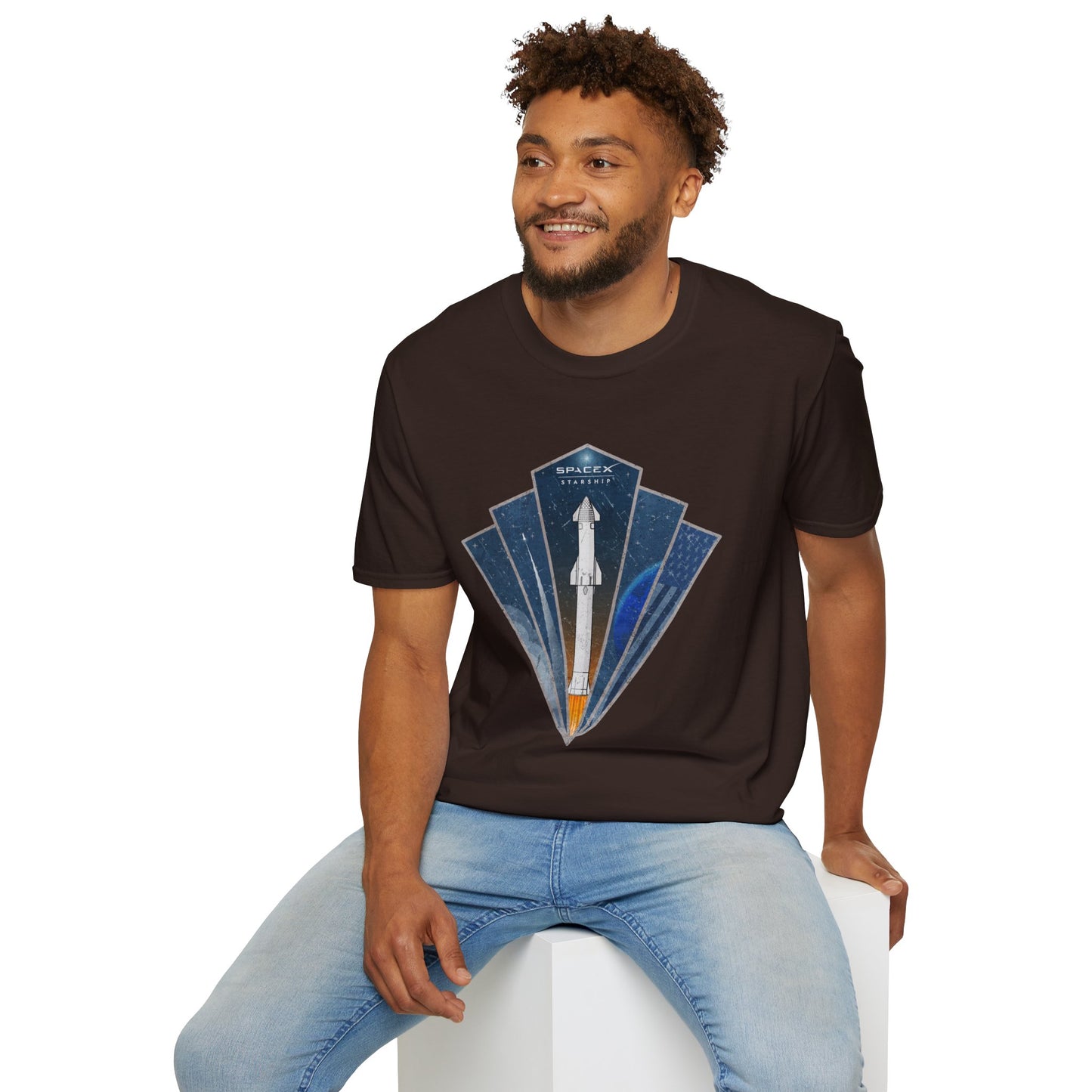Starship Rocket Badge T-Shirt