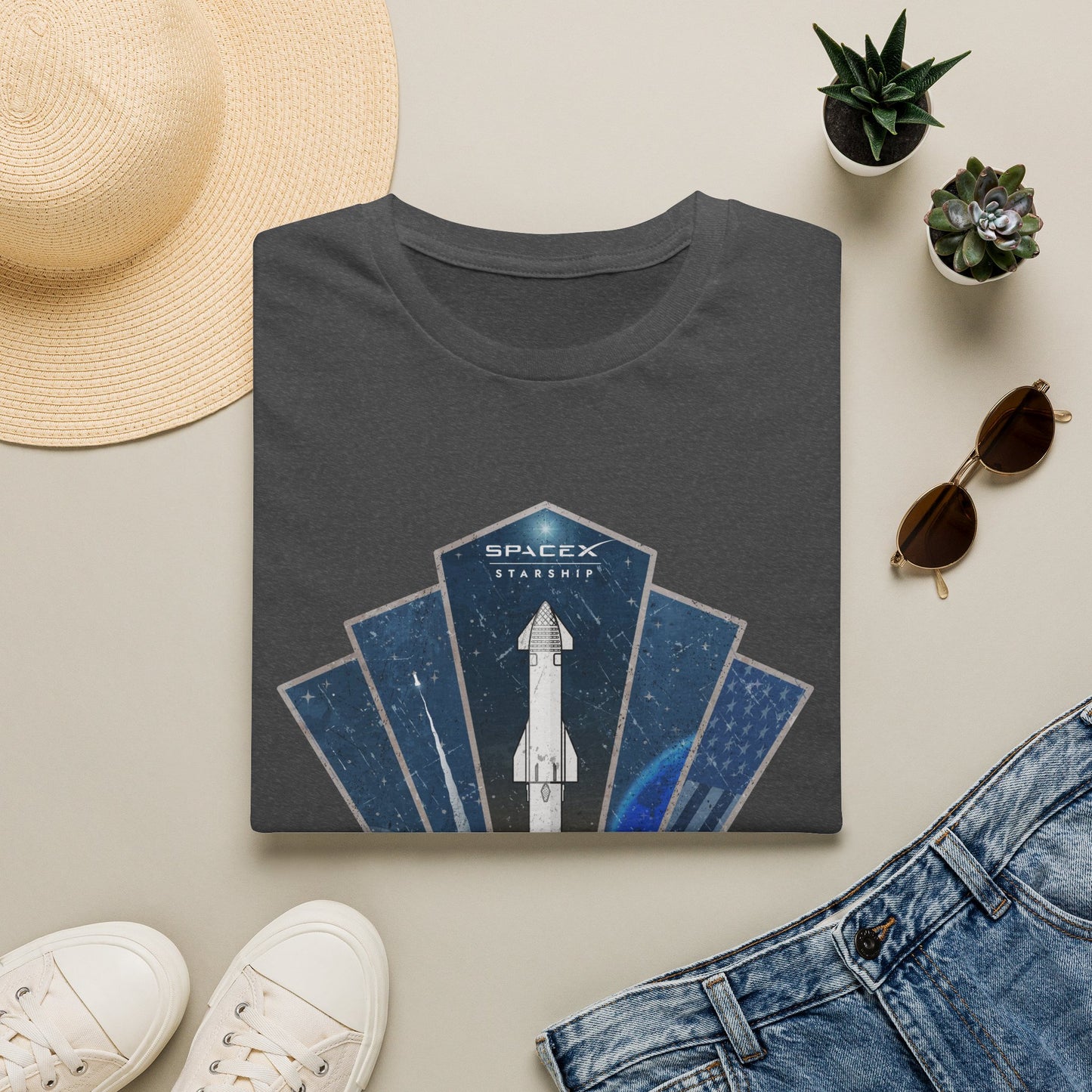 Starship Rocket Badge T-Shirt