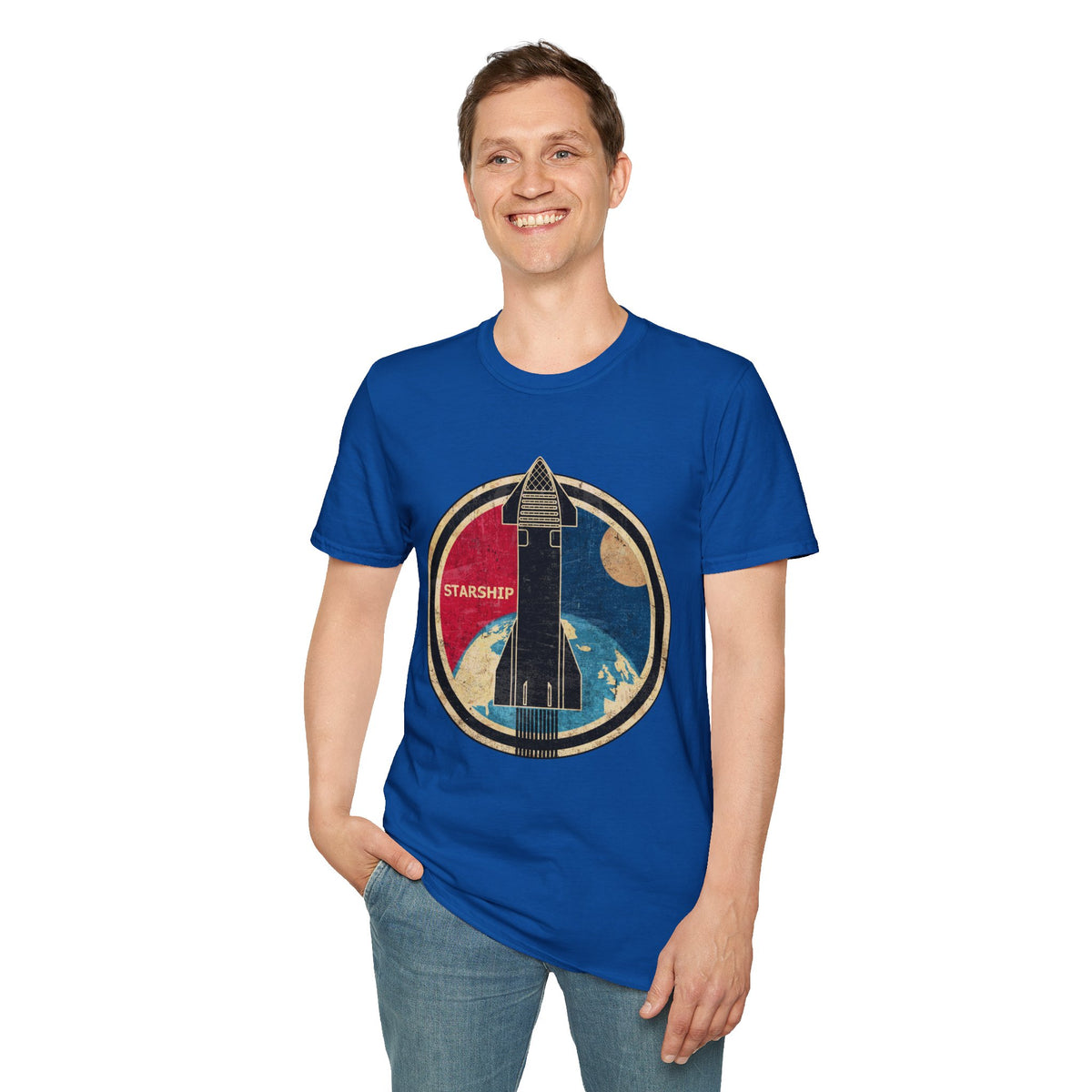 Starship Rocket Badge T-Shirt
