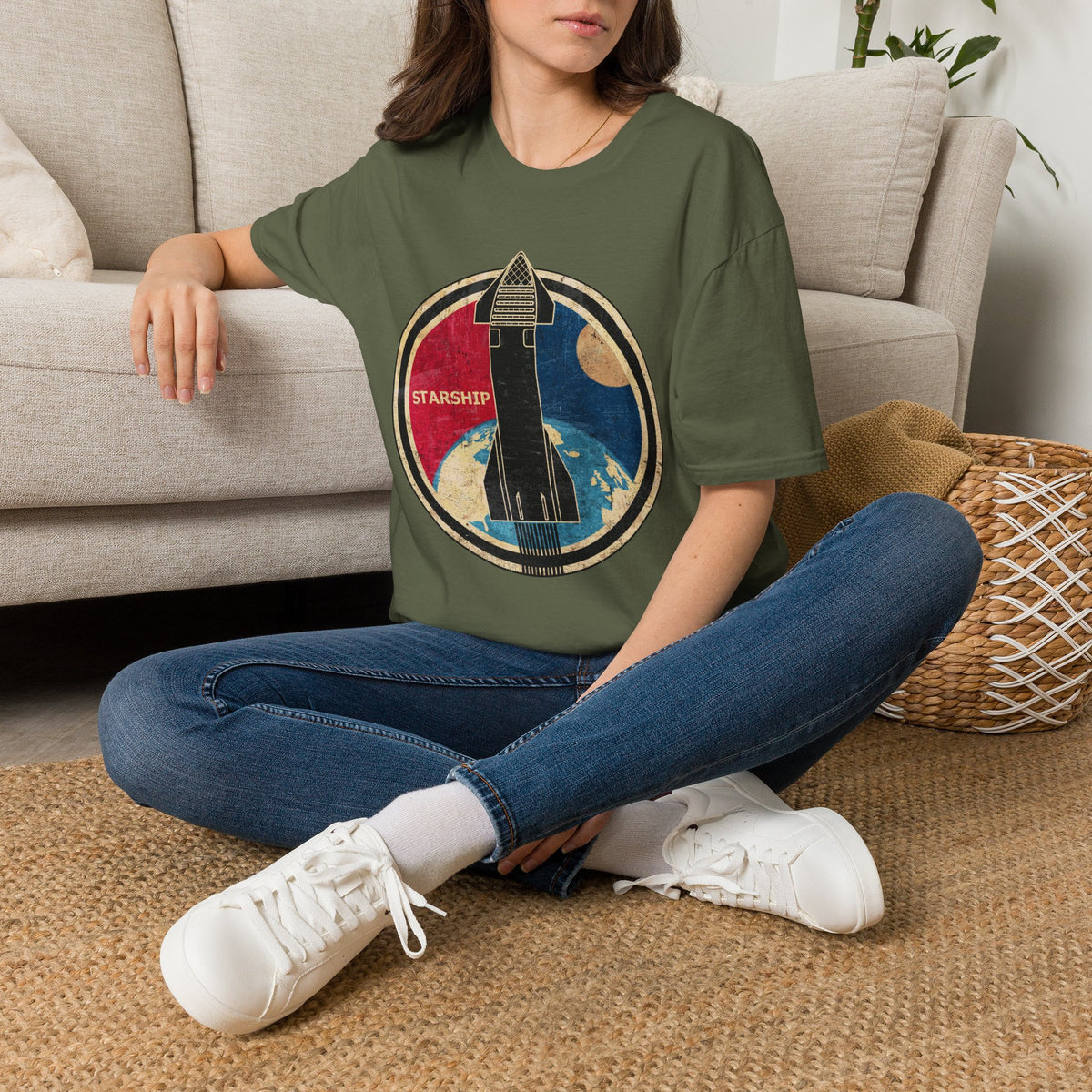 Starship Rocket Badge T-Shirt