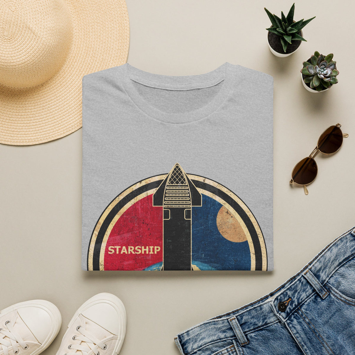 Starship Rocket Badge T-Shirt