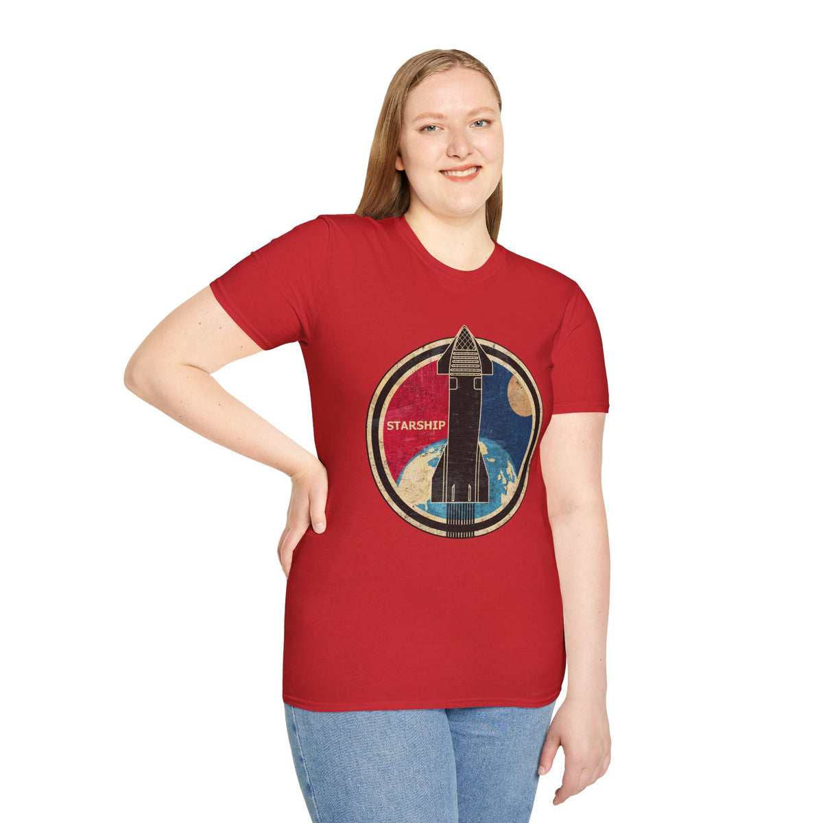 Starship Rocket Badge T-Shirt