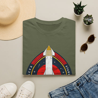 SpaceX-Starship: Built to Go Further. T-Shirt
