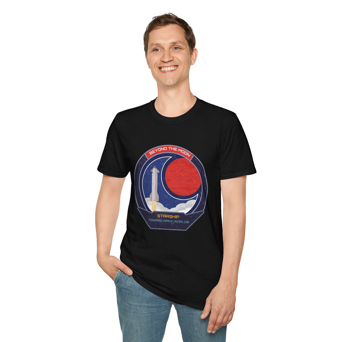 Starship: Beyond The Moon. Toward Many Worlds T-Shirt