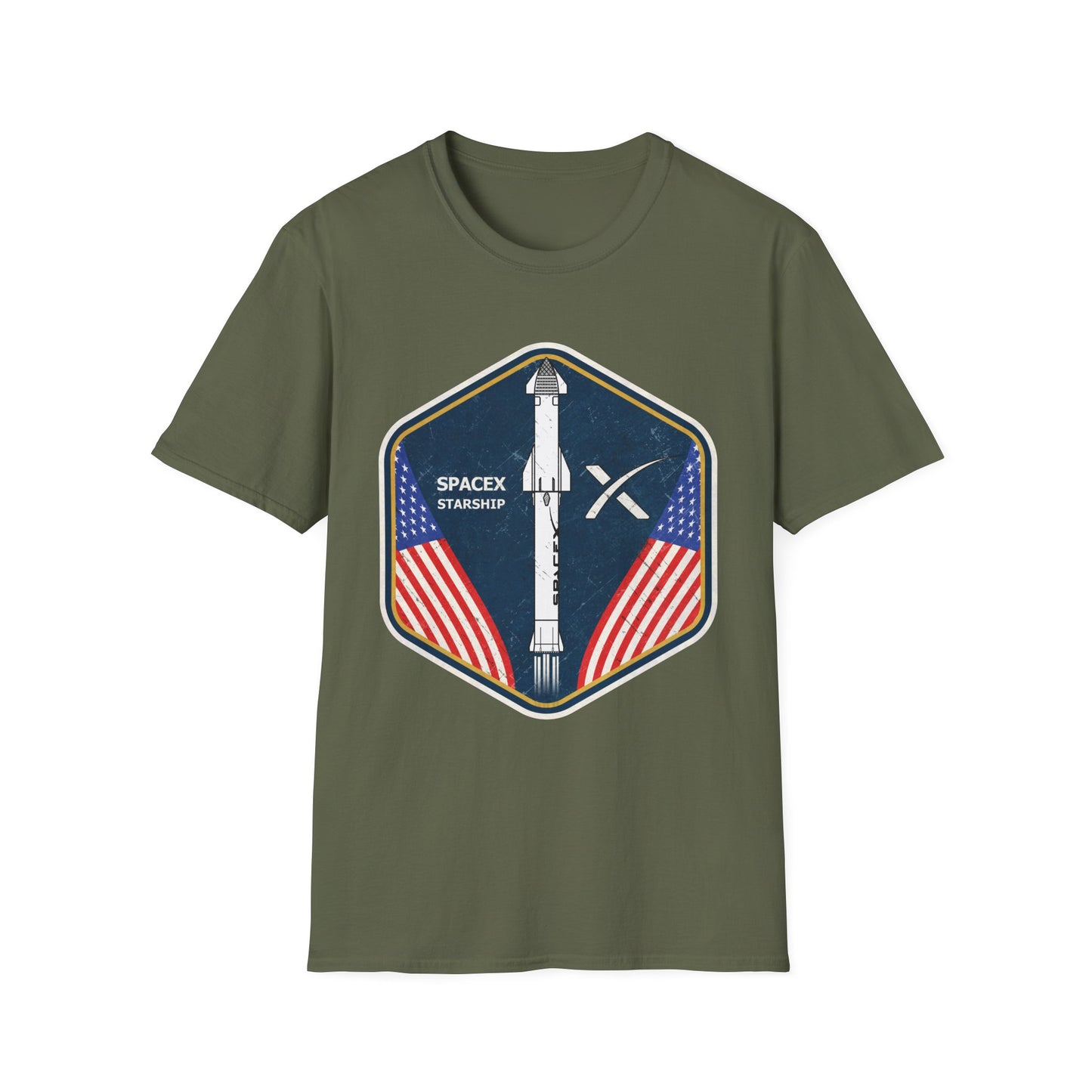 SpaceX Starship Badge T-Shirt