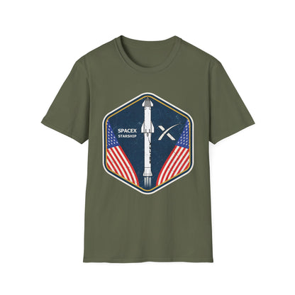 SpaceX Starship Badge T-Shirt
