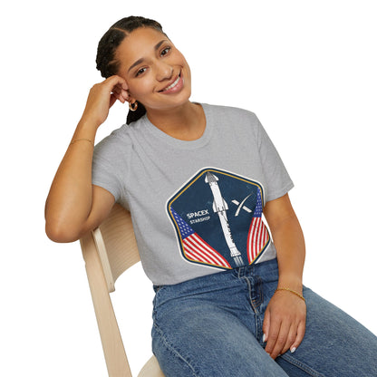 SpaceX Starship Badge T-Shirt