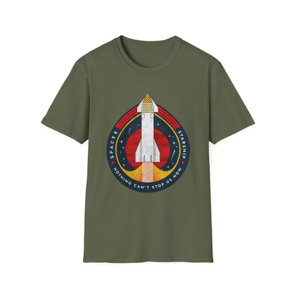 SpaceX-Starship: Nothing Can't Stop Us Now. T-Shirt