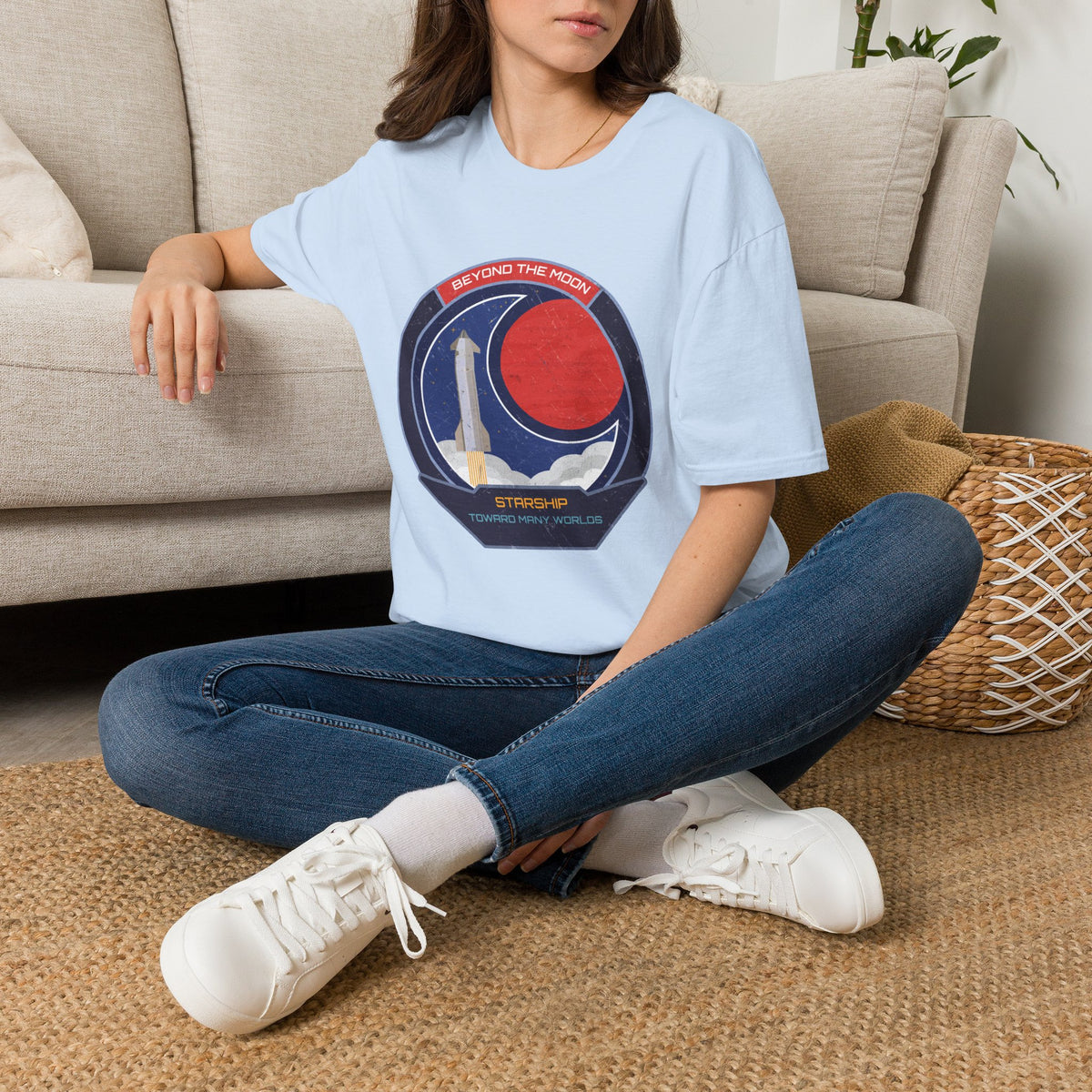 Starship: Beyond The Moon. Toward Many Worlds T-Shirt