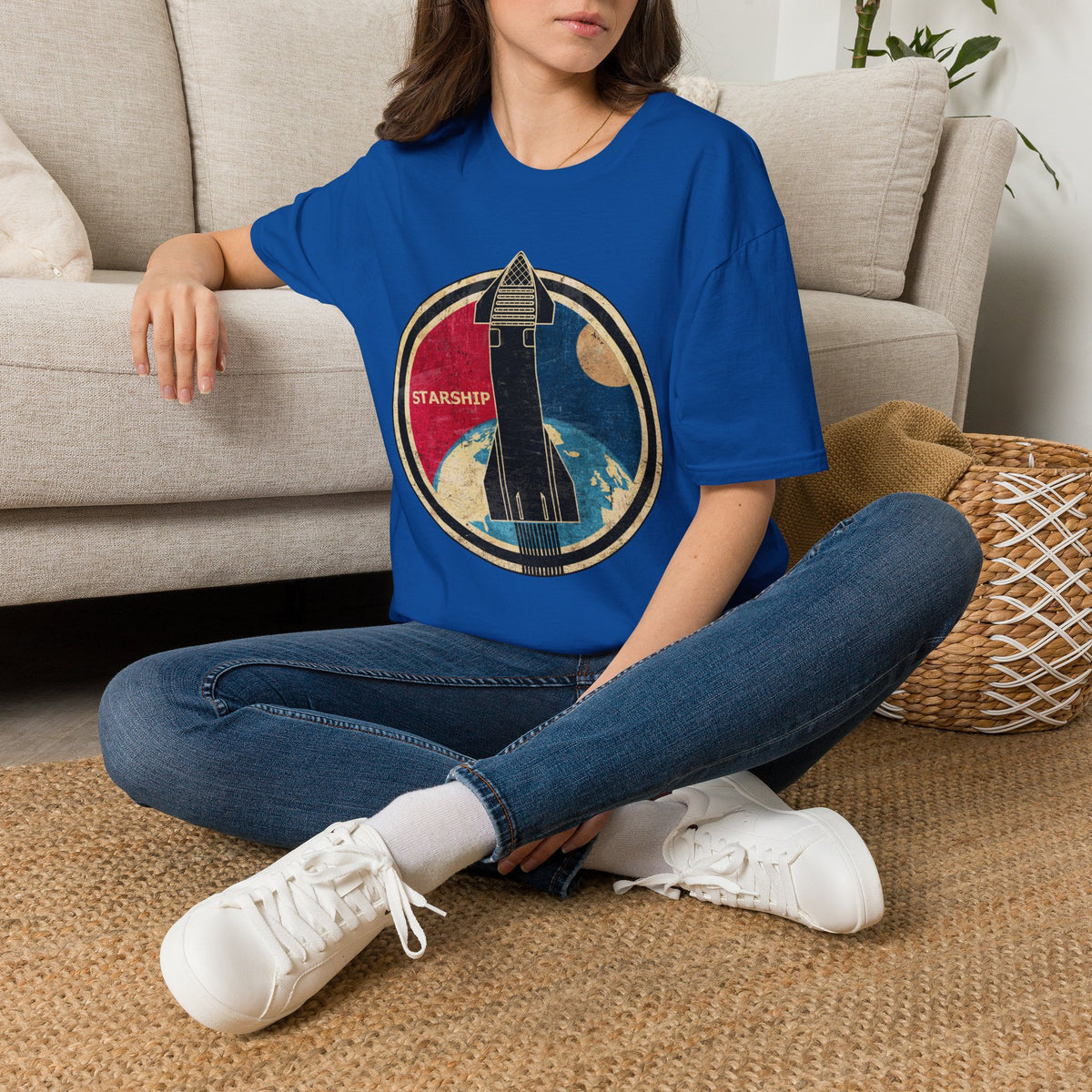 Starship Rocket Badge T-Shirt