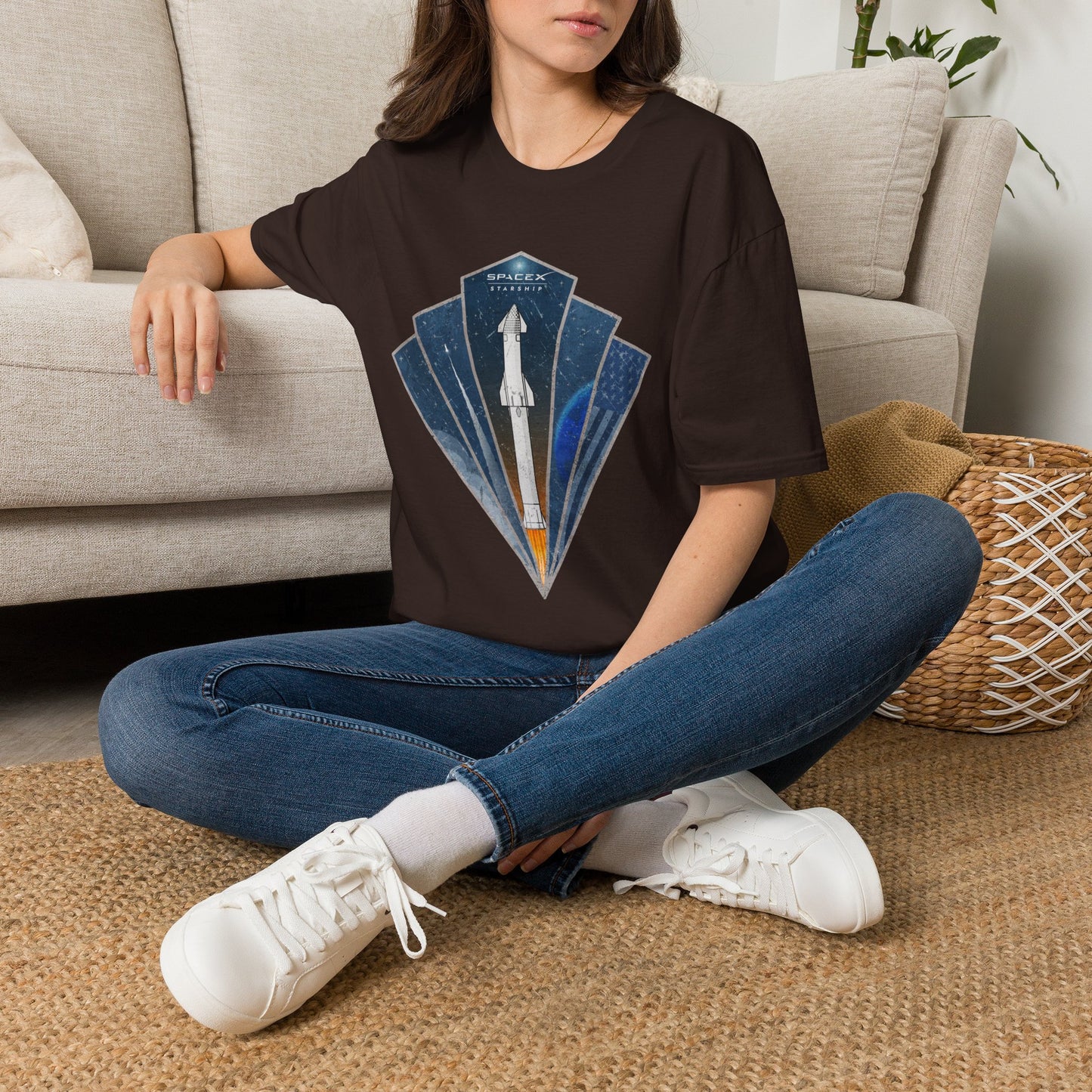 Starship Rocket Badge T-Shirt