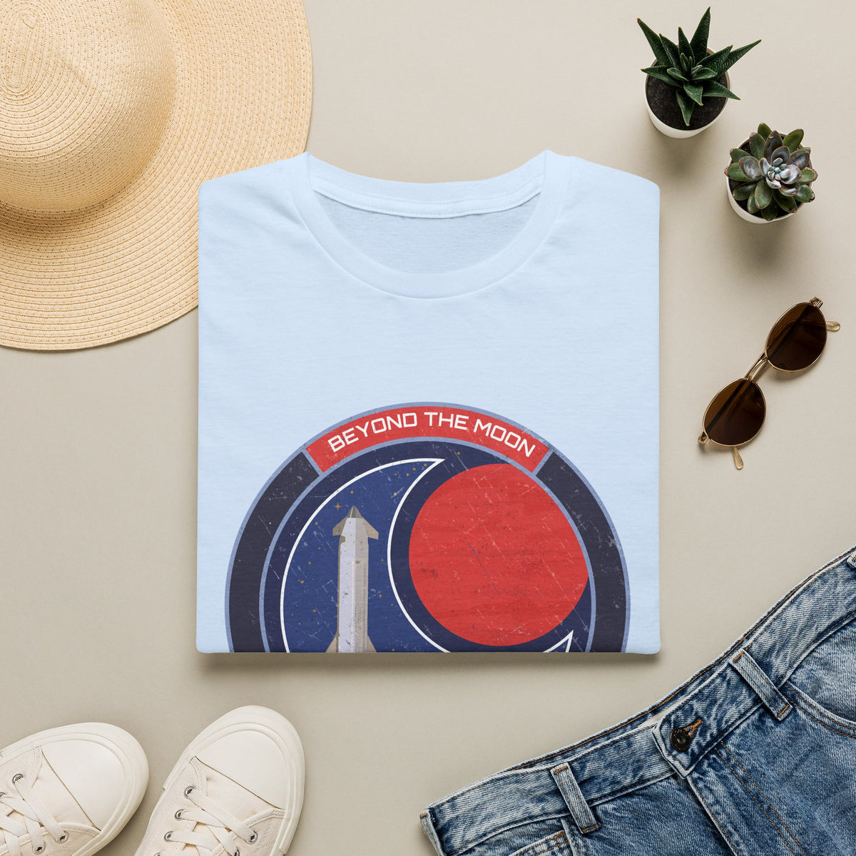 Starship: Beyond The Moon. Toward Many Worlds T-Shirt