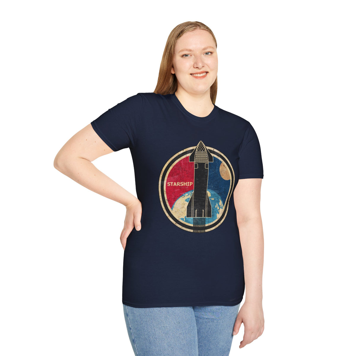 Starship Rocket Badge T-Shirt