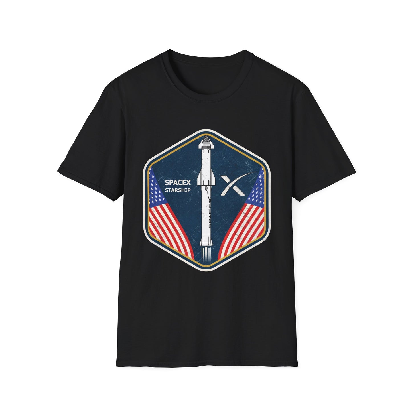 SpaceX Starship Badge T-Shirt