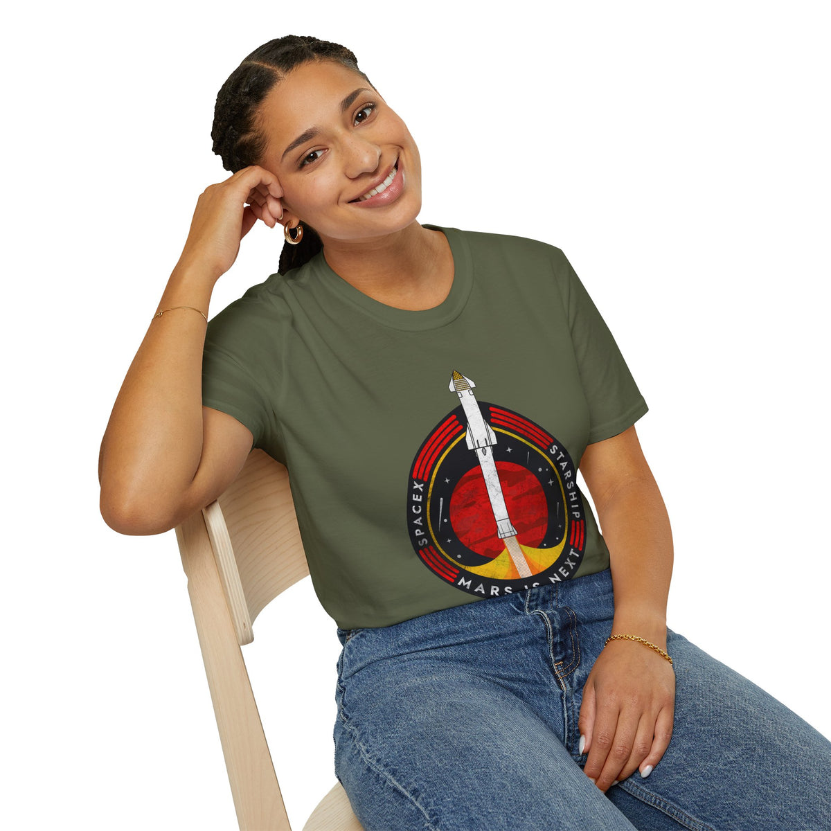 SpaceX-Starship: Mars is Next. T-Shirt