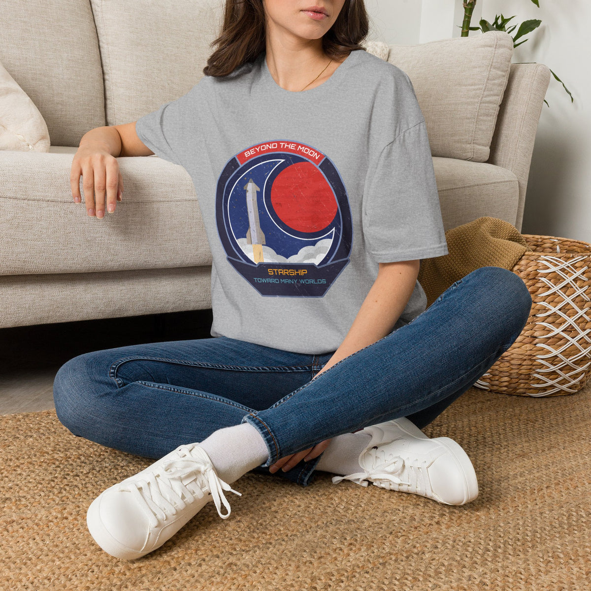 Starship: Beyond The Moon. Toward Many Worlds T-Shirt