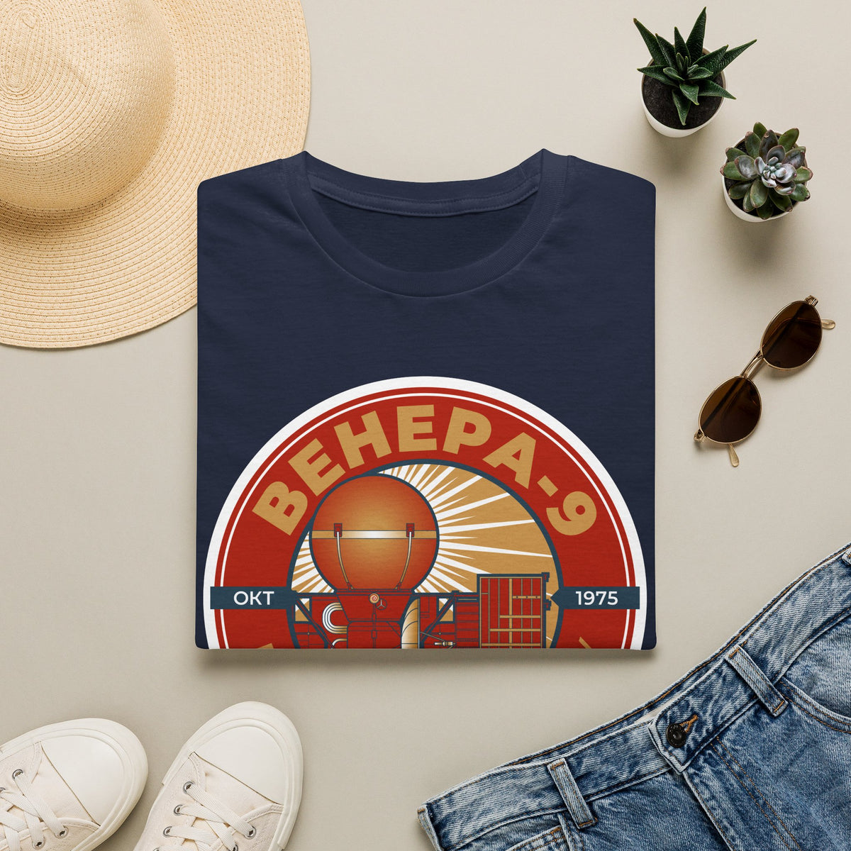 Venera 9 Spacecraft. Oct 1975. Landing on Venus. T-Shirt