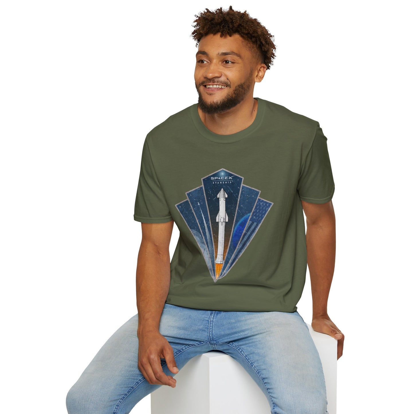 Starship Rocket Badge T-Shirt