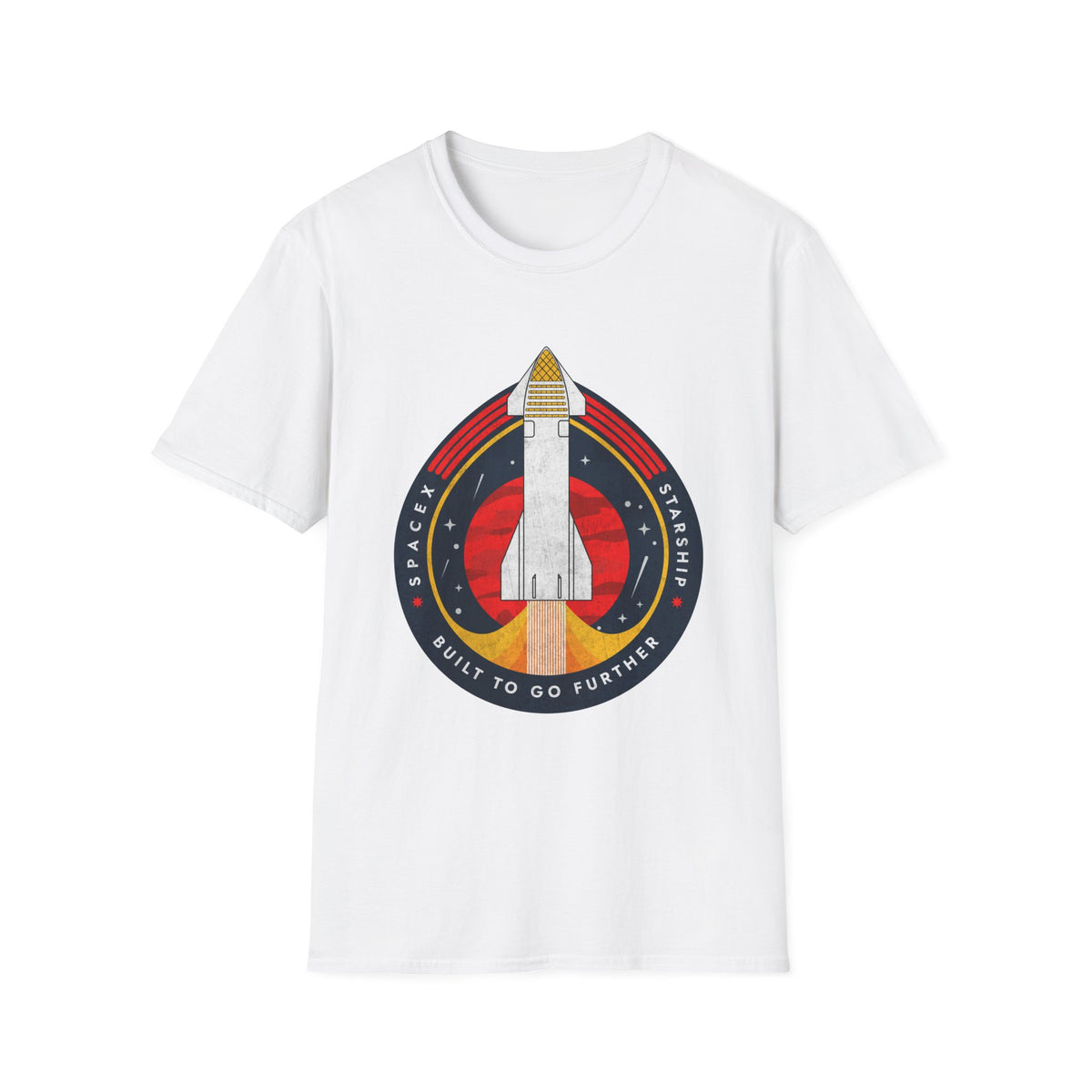 SpaceX-Starship: Built to Go Further. T-Shirt
