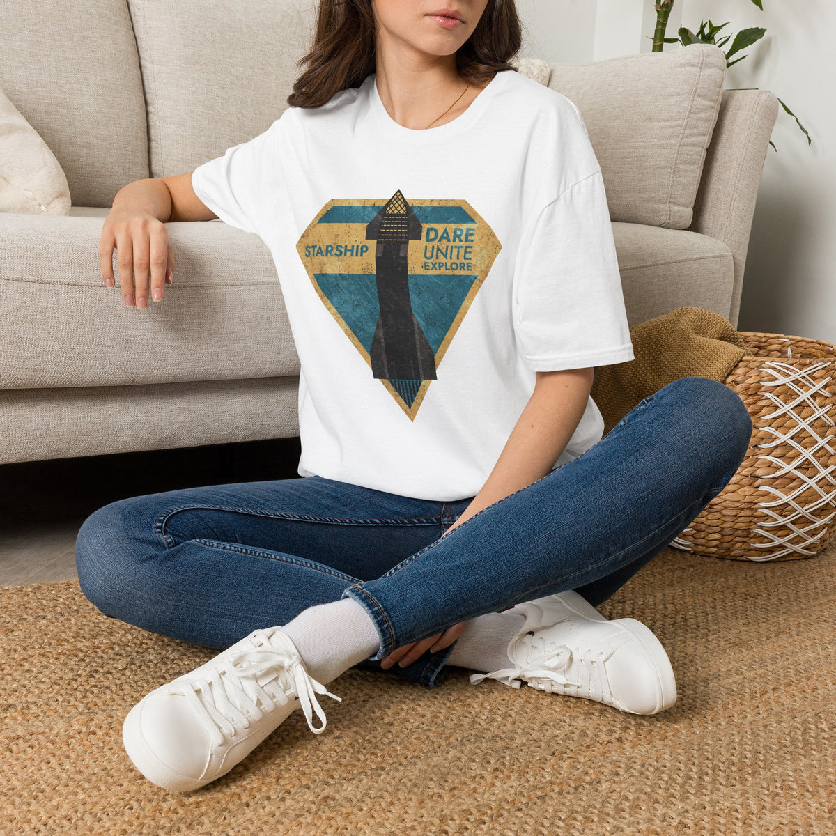 SpaceX-Starship: Dare. Unite. Explore. T-Shirt