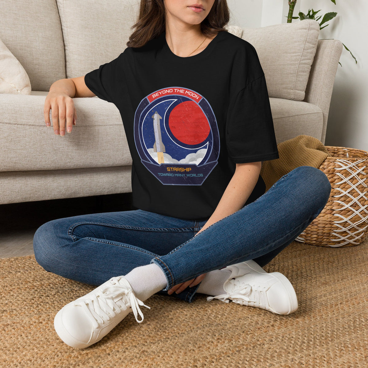 Starship: Beyond The Moon. Toward Many Worlds T-Shirt