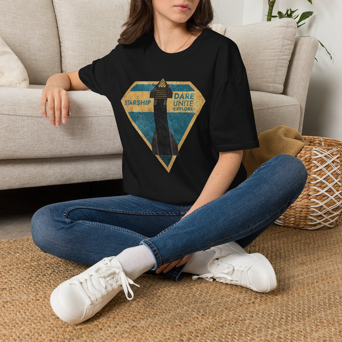 SpaceX-Starship: Dare. Unite. Explore. T-Shirt