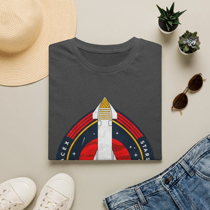 SpaceX-Starship: Built to Go Further. T-Shirt
