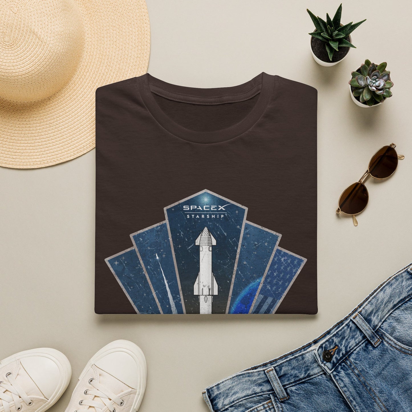 Starship Rocket Badge T-Shirt