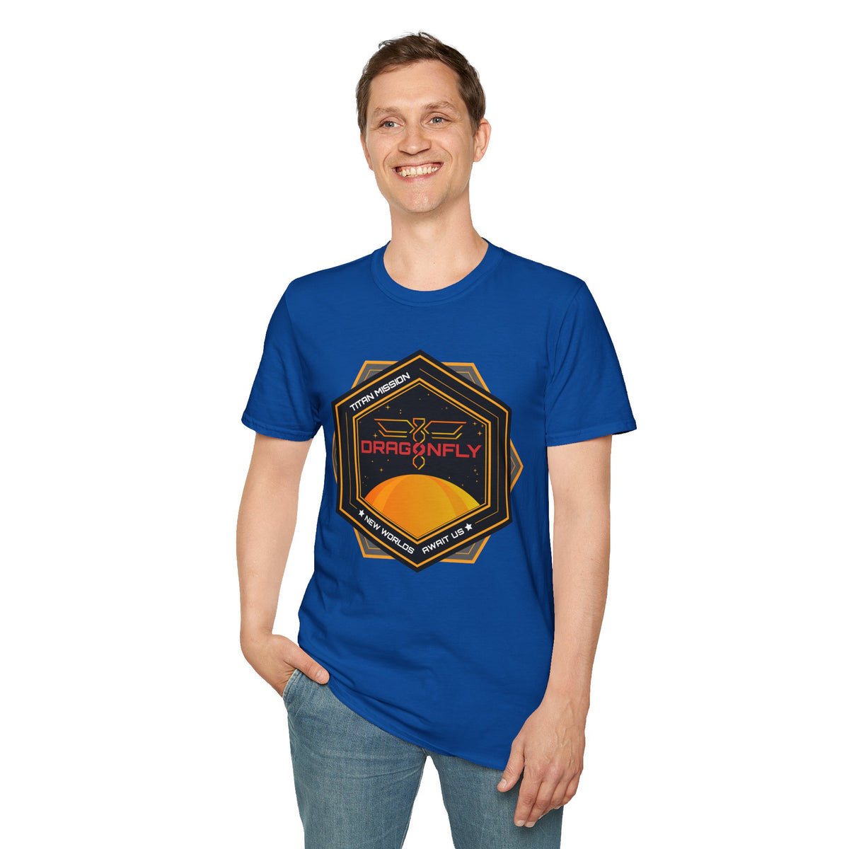 Dragonfly: Titan Mission. New Worlds Await Us T-Shirt