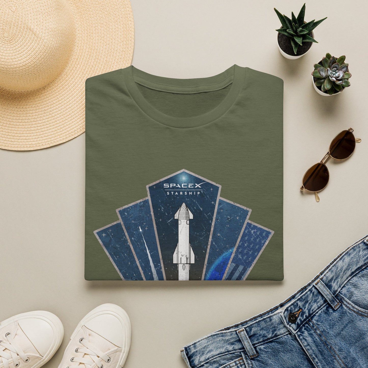 Starship Rocket Badge T-Shirt