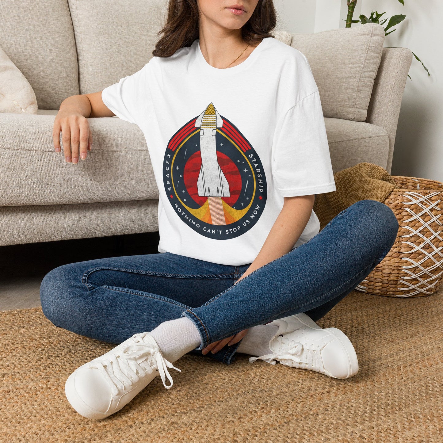 SpaceX-Starship: Nothing Can't Stop Us Now. T-Shirt