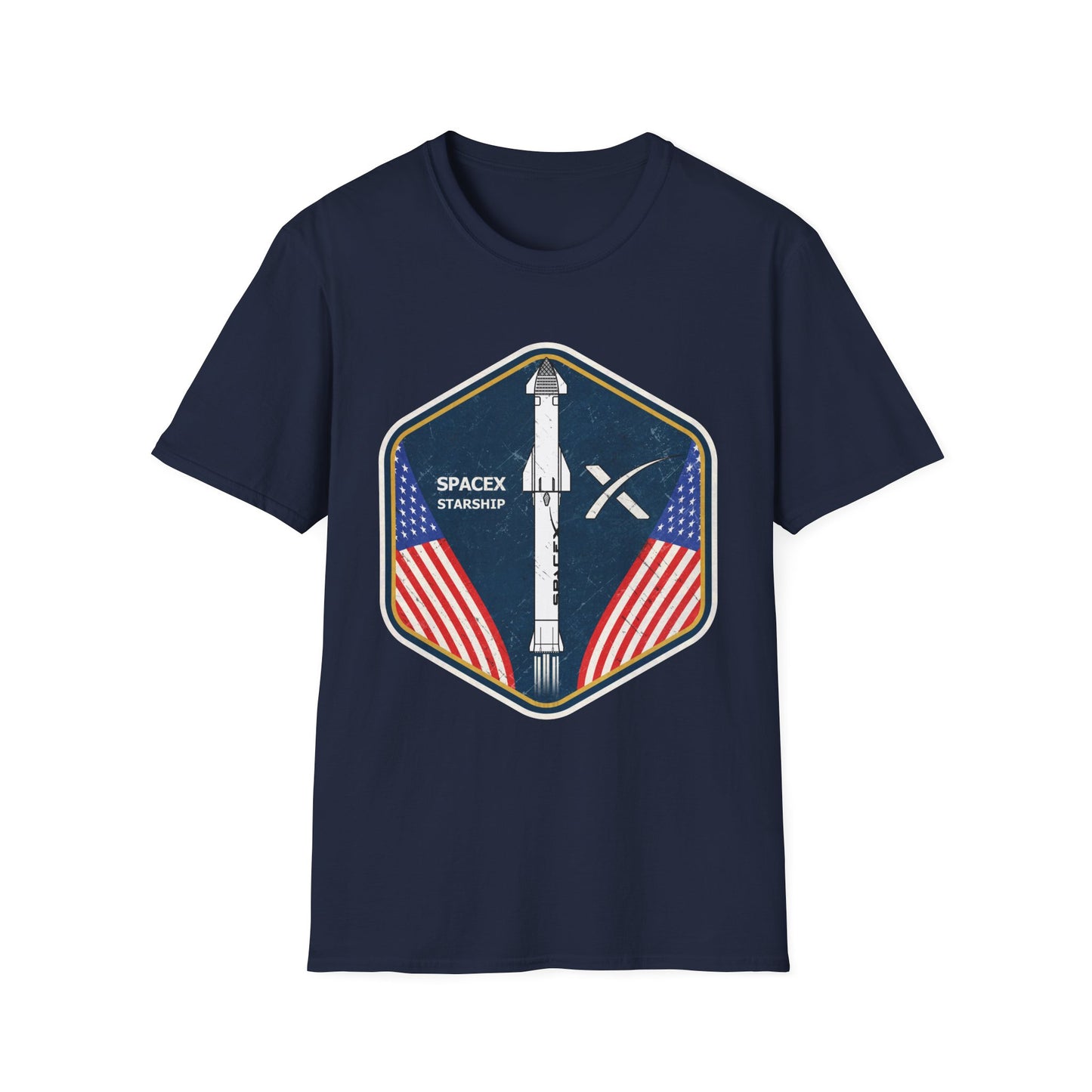 SpaceX Starship Badge T-Shirt