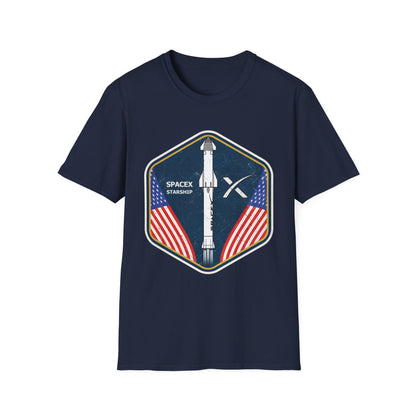 SpaceX Starship Badge T-Shirt