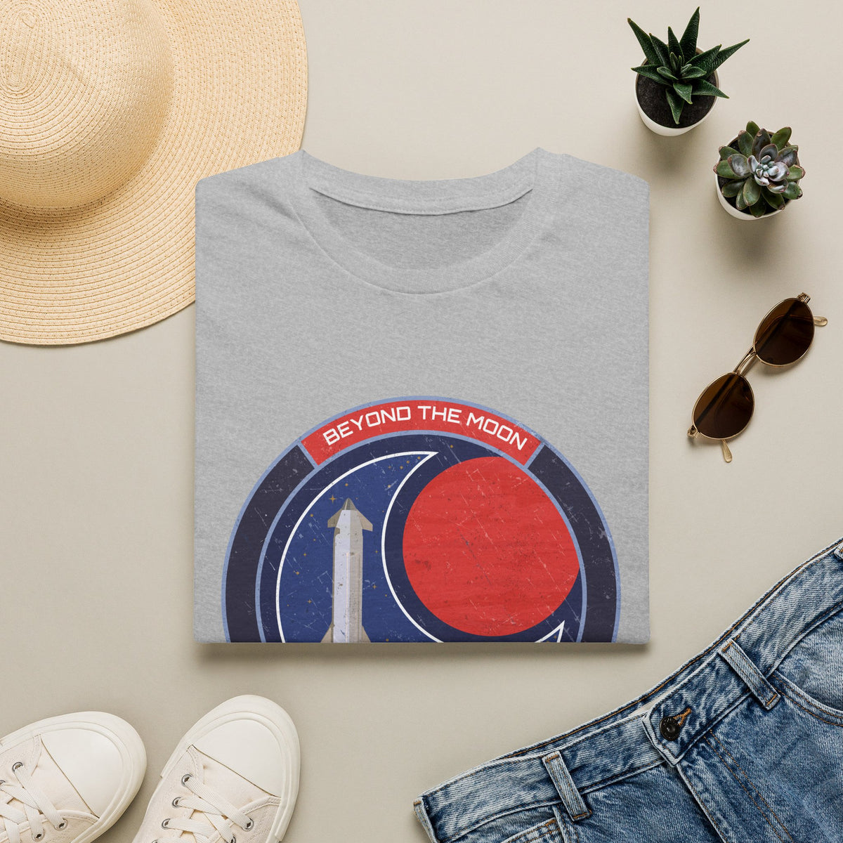 Starship: Beyond The Moon. Toward Many Worlds T-Shirt