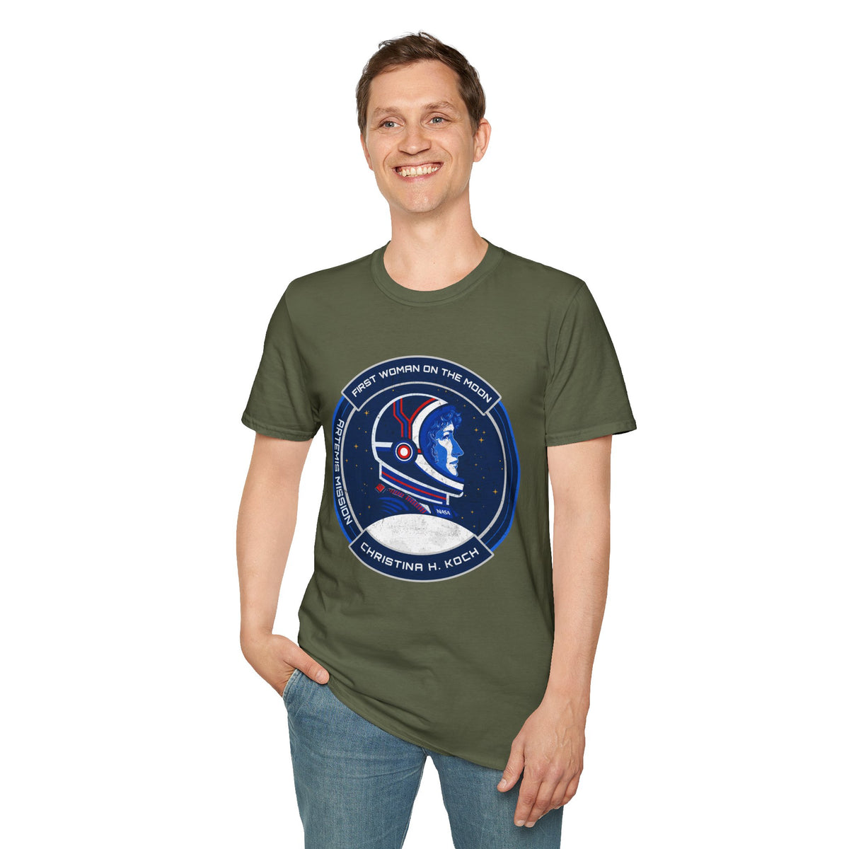 Christina H. Koch: First Woman On The Moon (Artemis Mission) T-Shirt