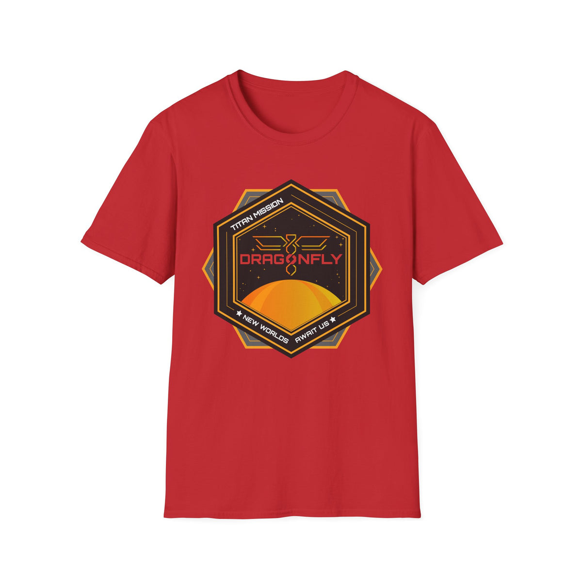 Dragonfly: Titan Mission. New Worlds Await Us T-Shirt